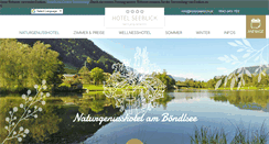 Desktop Screenshot of hotelseeblick.at